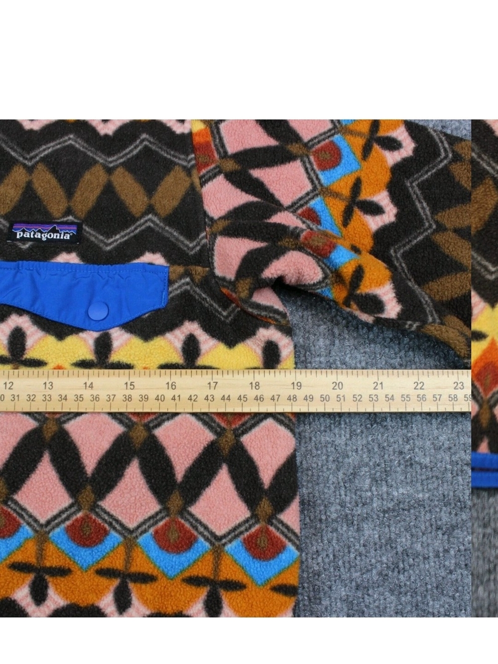 RARE 2021 Patagonia Synchilla Women's Small Anthos Pink Snap Button Fleece - Picture 6 of 9